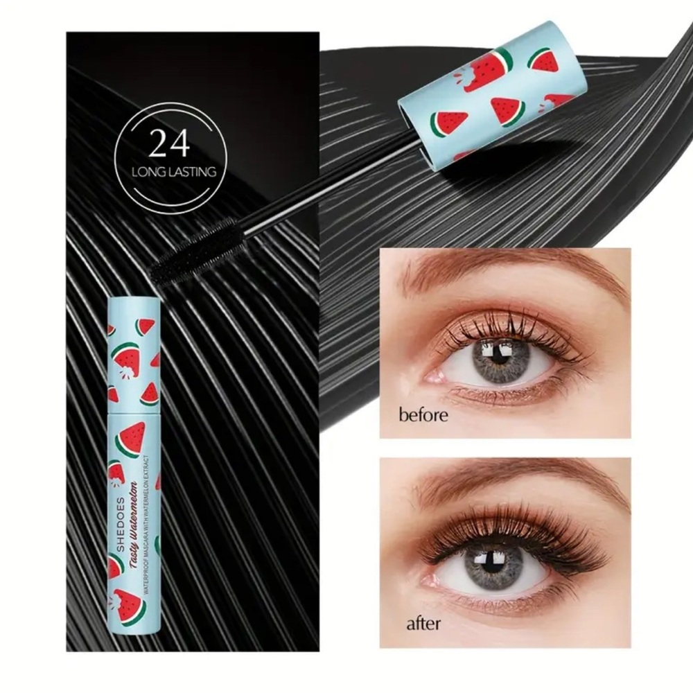 Waterproof Mascara in Light Blue Watermelon Print - Picture 7 of 8